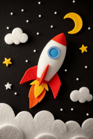 Felt Rocket Universe Sceneの素材