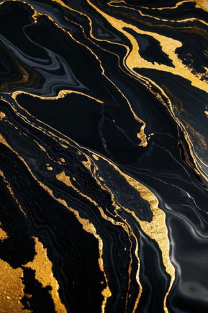 Black Gold Art Textured Backgroundの素材