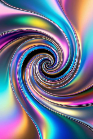 Colorful abstract spiral background patternの素材