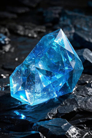 Blue Gem Close up Materialの素材