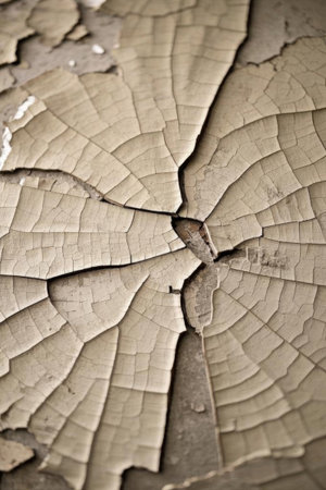 Close up of cracked ground textureの素材