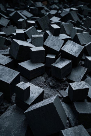 Black Cube Stacking Materialの素材