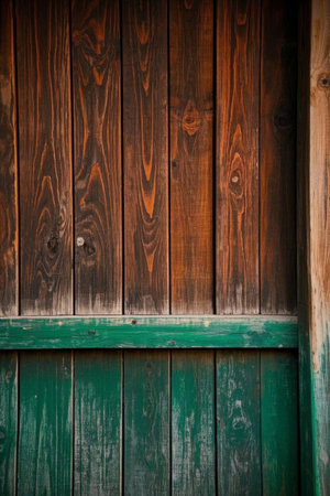 Vintage wood panel texture close upの素材