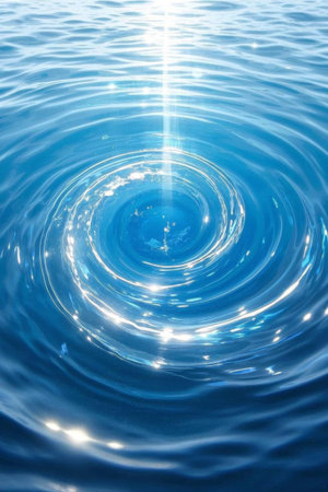 Blue water ripple light and shadow effectの素材