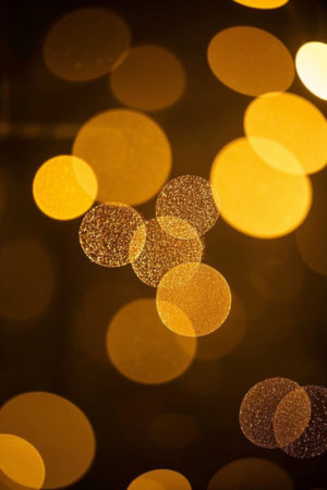 Golden Spot Bokeh Backgroundの素材
