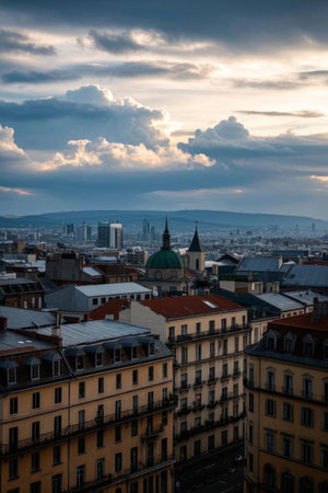 Urban architecture and sky viewの素材
