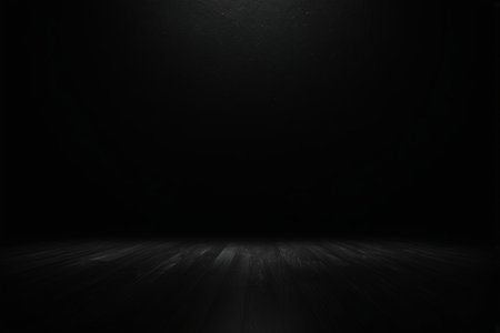 Wood ground material with black backgroundの素材