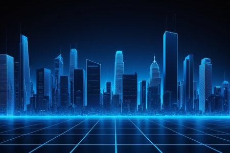 Technological future urban buildingsの素材