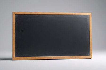 Wooden frame black blank small blackboardの素材
