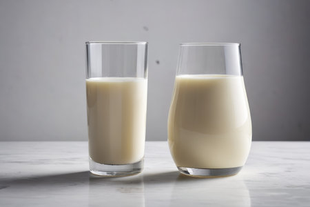 Two glasses for milkの素材