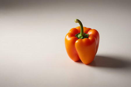 Orange Bell Pepper Still Life Stock Footageの素材