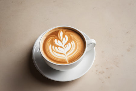 Lava coffee in a white cupの素材