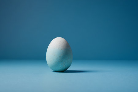 Still Life with Egg on Blue Backgroundの素材