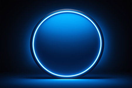 Blue light up circular background materialの素材