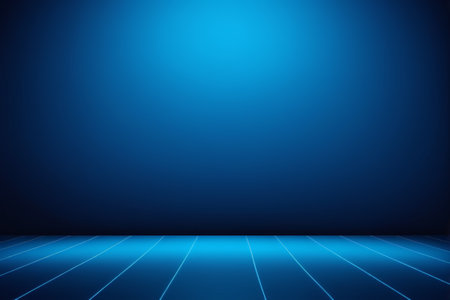 Blue gradient background with lines groundの素材