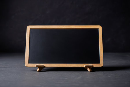 Wooden small blackboard blank displayの素材