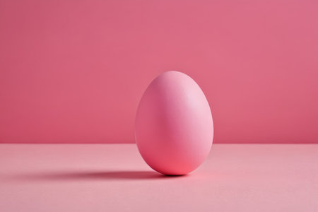 Still Life with Egg on Pink Backgroundの素材