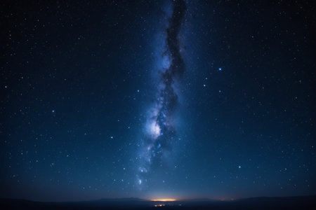 The Milky Way starry sky scene under the night skyの素材