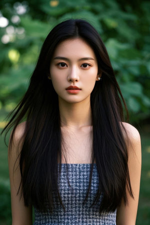 Pure women's outdoor photo photosの素材