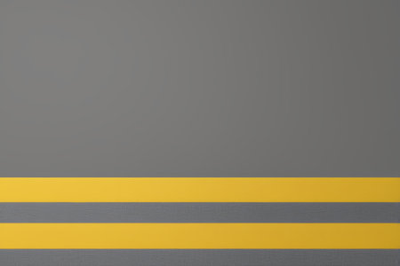 Gray background with yellow stripe patternの素材