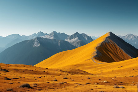 Autumn mountain scenery natural sceneryの素材