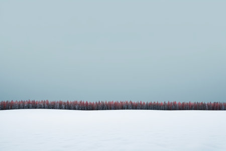 Mangrove forest landscape at the edge of the snowの素材