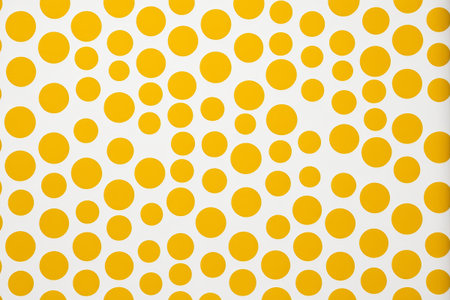 Yellow polka dot pattern backgroundの素材