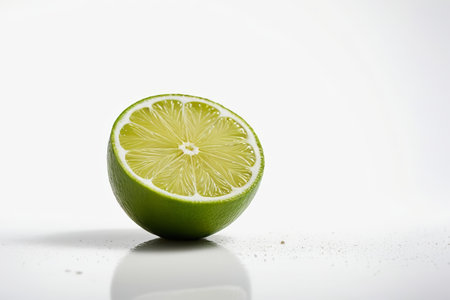 Close up to half a limeの素材