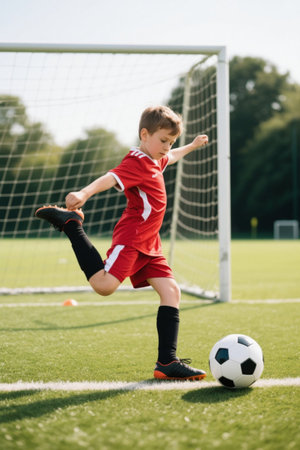 Football Boys' volley highlightsの素材