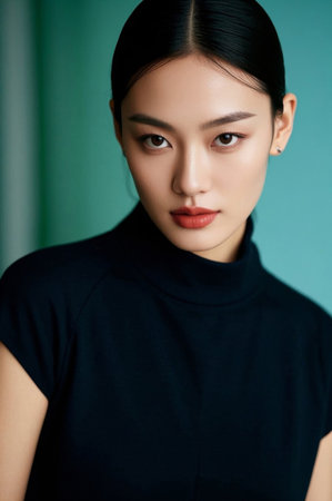 Stylish and elegant female portrait photoの素材