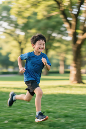 Running in Happy Boys Parkの素材