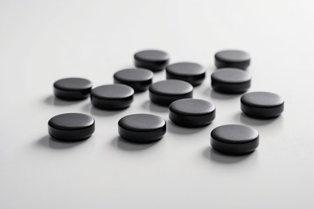 Black Pill Macro Close upの素材