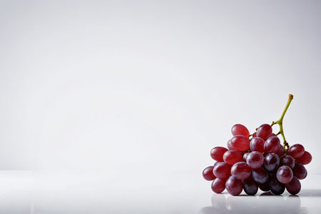 Close up of fresh red grapesの素材