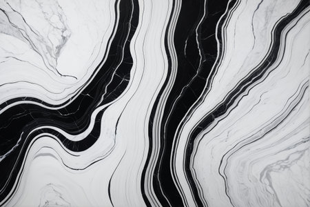 Black and white marble textured backgroundの素材