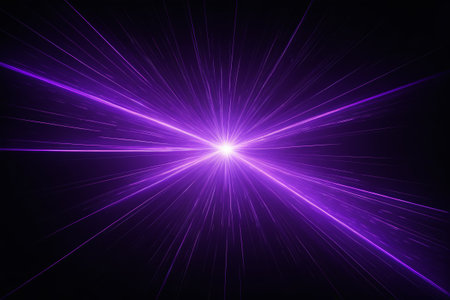 Purple glowing light backgroundの素材