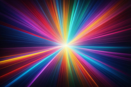 Colored radial light backgroundの素材