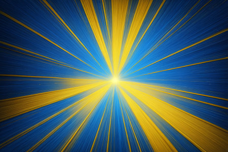 Blue background radiating light materialの素材