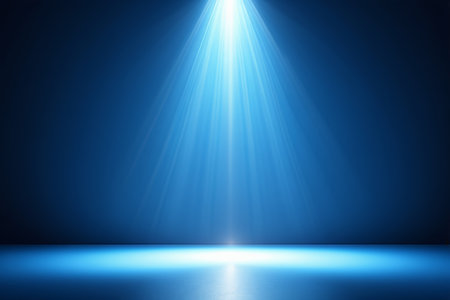 Blue background stage spotlight effectの素材