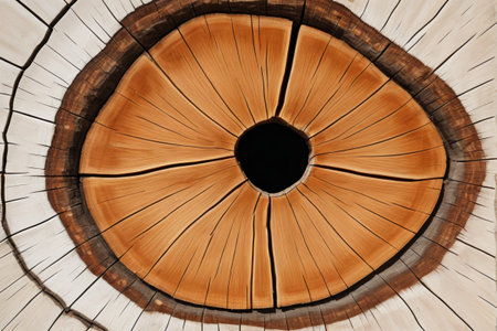 Stump cross section wood grain textureの素材