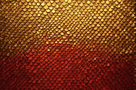 Gradient color fish scale texture backgroundの素材