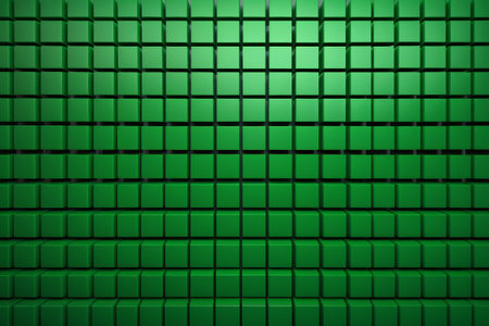 Green Geometric Square Backgroundの素材