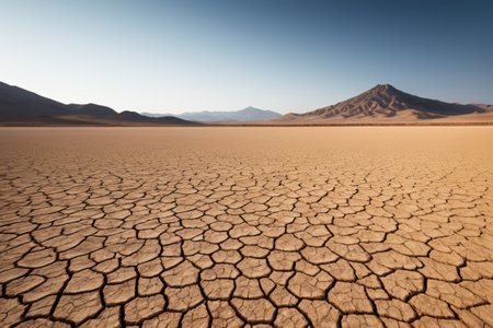 Long term view of arid desert landformsの素材
