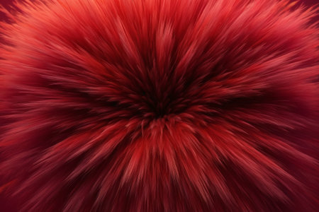 Red abstract plush texture background materialの素材