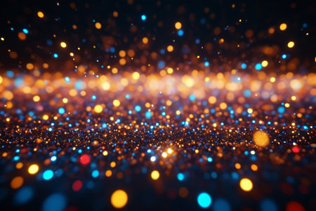 Abstract background of luminescent particlesの素材