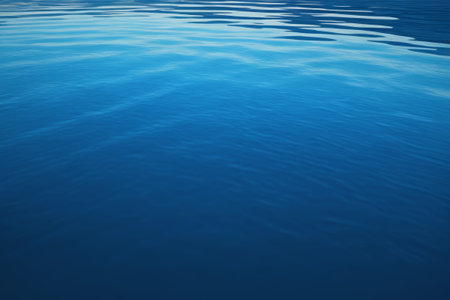 Blue calm water natural landscapeの素材