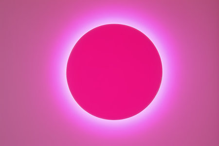 Pink round abstract background design materialの素材