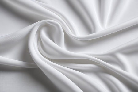 Close up of white fabric textureの素材