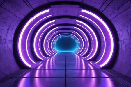 Purple luminous technology tunnelの素材