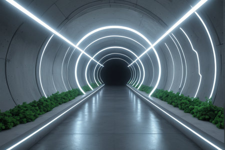 Technological Luminous Tunnel Channelの素材