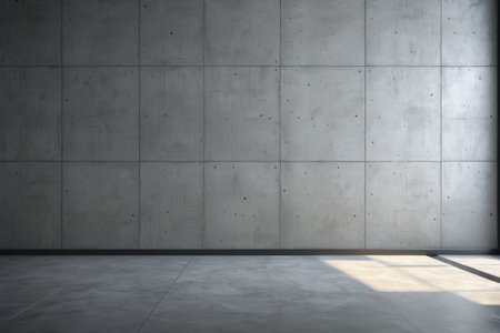 Concrete wall interior light and shadow sceneの素材